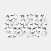 Zwart-wit duogpatroon bedankdoosjes (Uitgevouwen)