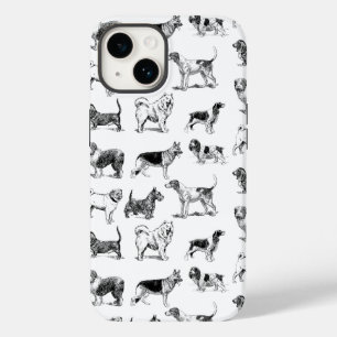 Zwart-wit  duogpatroon Case-Mate iPhone 14 hoesje