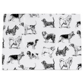 Zwart-wit  duogpatroon groot cadeauzakje (Voorkant)