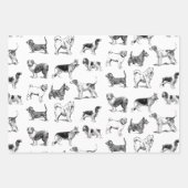 Zwart-wit duogpatroon inpakpapier vel (Voorkant 3)