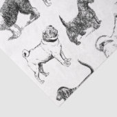 Zwart-wit  duogpatroon tissuepapier (Detail)