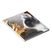 Zwart-wit dwergkonijn notitieblok (Schuin)