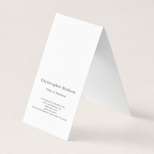 Zwart & Wit Eenvoudig Eenvoudig Minimalistisch Visitekaartjes