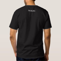 ZWART-WIT Eenvoudig Geborduurd T-shirt met HO. HO.