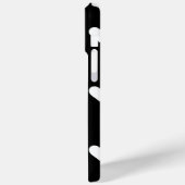 Zwart-wit, eenvoudig hartverwarmingspatroon Case-Mate iPhone case (Achterkant / Links)