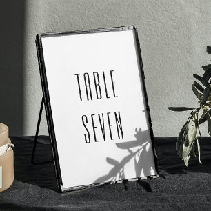 Zwart-wit eenvoudig modern minimalistisch huwelijk kaart