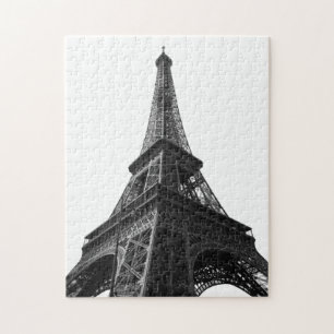 Zwart-wit Eiffeltoren Parijs Europees reizen Legpuzzel