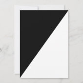Zwart Wit Elegant 5e Huwelijksjubileum Kaart (Achterkant)