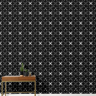 Zwart-wit Elegant Abstract Patroon Behang