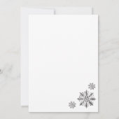 Zwart Wit Elegant Bedrijf Kerstfeest Kaart (Achterkant)