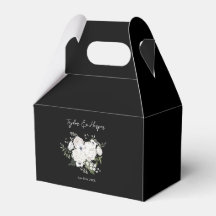 Zwart-wit Elegant Bloemen Boeket Modern
