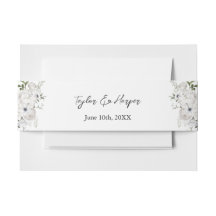 Zwart-wit Elegant Bloemen Boeket Modern