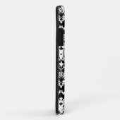 Zwart-wit Elegant Damask Case-Mate iPhone Case (Achterkant/rechts)