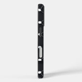 Zwart-wit Elegant Dotted Pattern Case-Mate iPhone Case (Achterkant / Rechts)