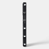 Zwart-wit Elegant Dotted Pattern Case-Mate iPhone Case (Achterkant / Links)