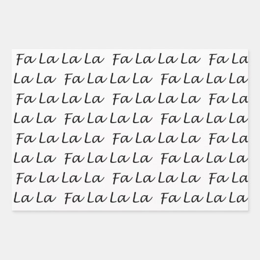 Zwart-wit elegant modern kerstfeest inpakpapier vel (Voorkant)