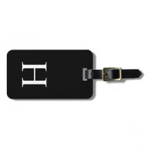 Zwart-wit Elegant Modern Monogram