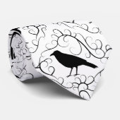 Zwart-wit elegant-roestpatroon. stropdas (Opgerold)