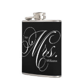 Zwart-wit Elegant Script Future Mrs. Heupfles (Links)