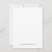 Zwart & Wit Elegant Sla de datum V2 op Save The Date (Achterkant)