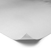 Zwart-wit Emu Portrait Wildlife Poster (Hoek)