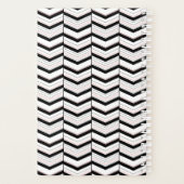 Zwart Wit en Blush Chevron Planner (Achterkant)