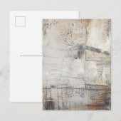 Zwart wit en Bronze Briefkaart (Voorkant / Achterkant)