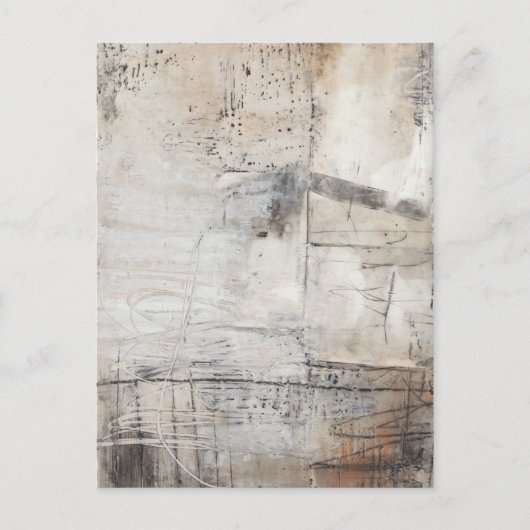 Zwart wit en Bronze Briefkaart (Voorkant)