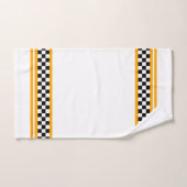 Zwart Wit en Geel Bad Handdoek (Handdoek)