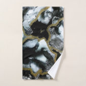 Zwart, wit en Gold Bath-handdoekset | Chic | Bad Handdoek (Handdoek)
