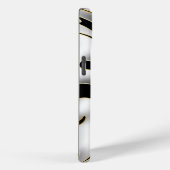 Zwart, wit en goud wervelen Case-Mate iPhone case (Achterkant / Rechts)