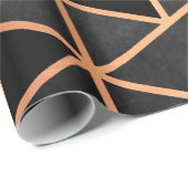 Zwart wit en gouden mozaïek cadeaupapier (Rol Hoek)