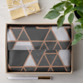 Zwart wit en gouden mozaïek tissuepapier (Geschenk)