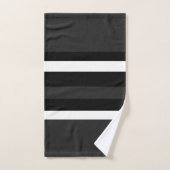 Zwart, wit en grijs bad handdoek (Handdoek)
