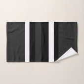 Zwart, wit en grijs bad handdoek (Handdoek)