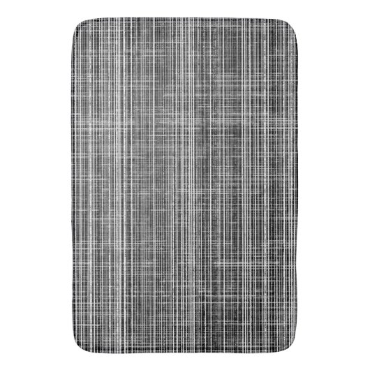 Zwart, wit en grijs Check Pattern Badmat (Voorkant Verticaal)