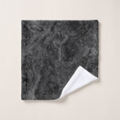 Zwart, wit en grijs marmer abstract bad handdoek (Wasdoekje)