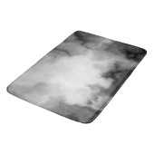 Zwart, wit en Grijs Marmered Abstract Badmat (Gekanteld)