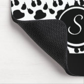 Zwart, wit en Paars afdrukken Muismat (Hoek)