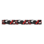 Zwart wit en rood Abstract Lint (Voorkant)