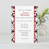 Zwart wit en rood kaart (Staand voorkant)