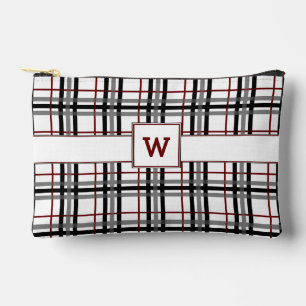 Zwart Wit en Rood Karo Etui