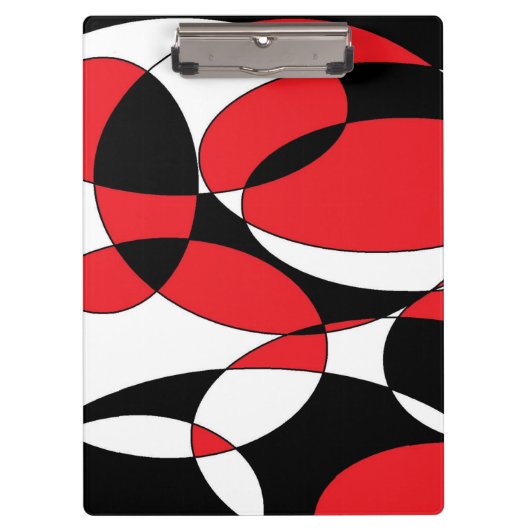 Zwart, wit en rood klembord (Voorkant)