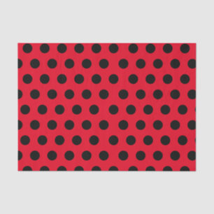 Zwart-wit en rood middelmatig podium pochingpapier tissuepapier