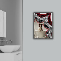 Zwart-wit en rood, omringd door liefde, honden zwe