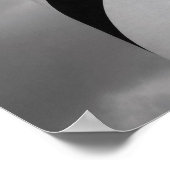 Zwart, wit en rood Poster (Hoek)