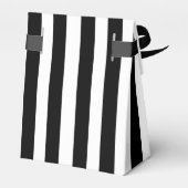 Zwart Wit en Rood Rose Bruiloft Favor Box Bedankdoosjes (Achterkant)