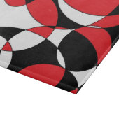 Zwart, wit en rood snijplank (Hoek)