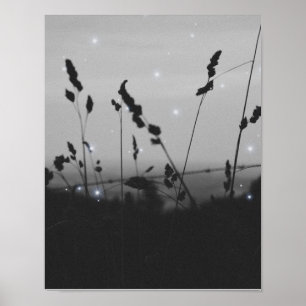 Zwart-wit esthetisch poster