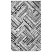 Zwart-wit Ethinic Mix Pattern Tablecloth Tafelkleed (Voorkant)